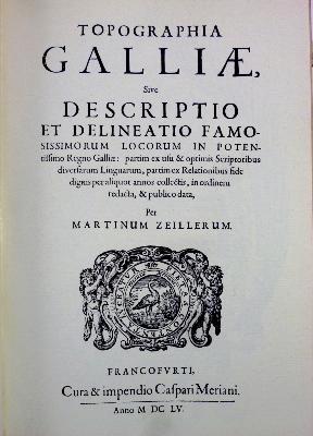 Merian Zeiller topographia Galliae France II géographie gravures Ancien Régime cartographie 