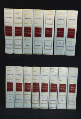 Louis Aragon l'oeuvre poétique complète 15 volumes